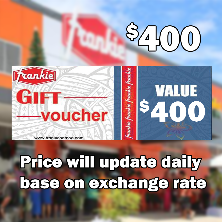 Frankie Voucher 400 Credit Equal Value