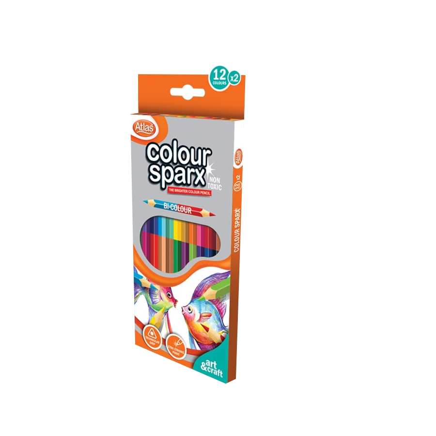 ATLAS 12Colour Sparx Pencil B1