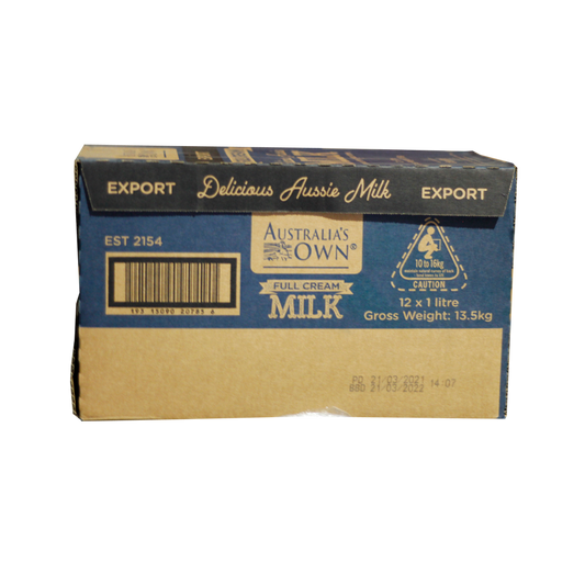 Australia's Own Full Cream 1ltr x 12