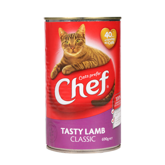 Chef Tasty Lamb Cat Food 690g