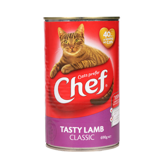 Chef Tasty Lamb Cat Food 690g