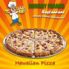 Hawaiian Pizza - Available at all Hungry Franks Restaurants