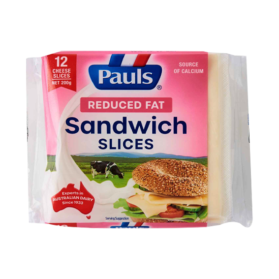 Pauls High C/Low-fat Slice 200g