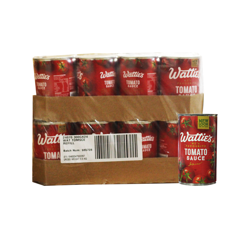 WATTIE'S Tomato Sauce Refill 300g x 24 - Frankie Supermarket