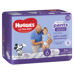 Huggies N/Pants Junior Boy Size 6 (15kg+), 24 Pack