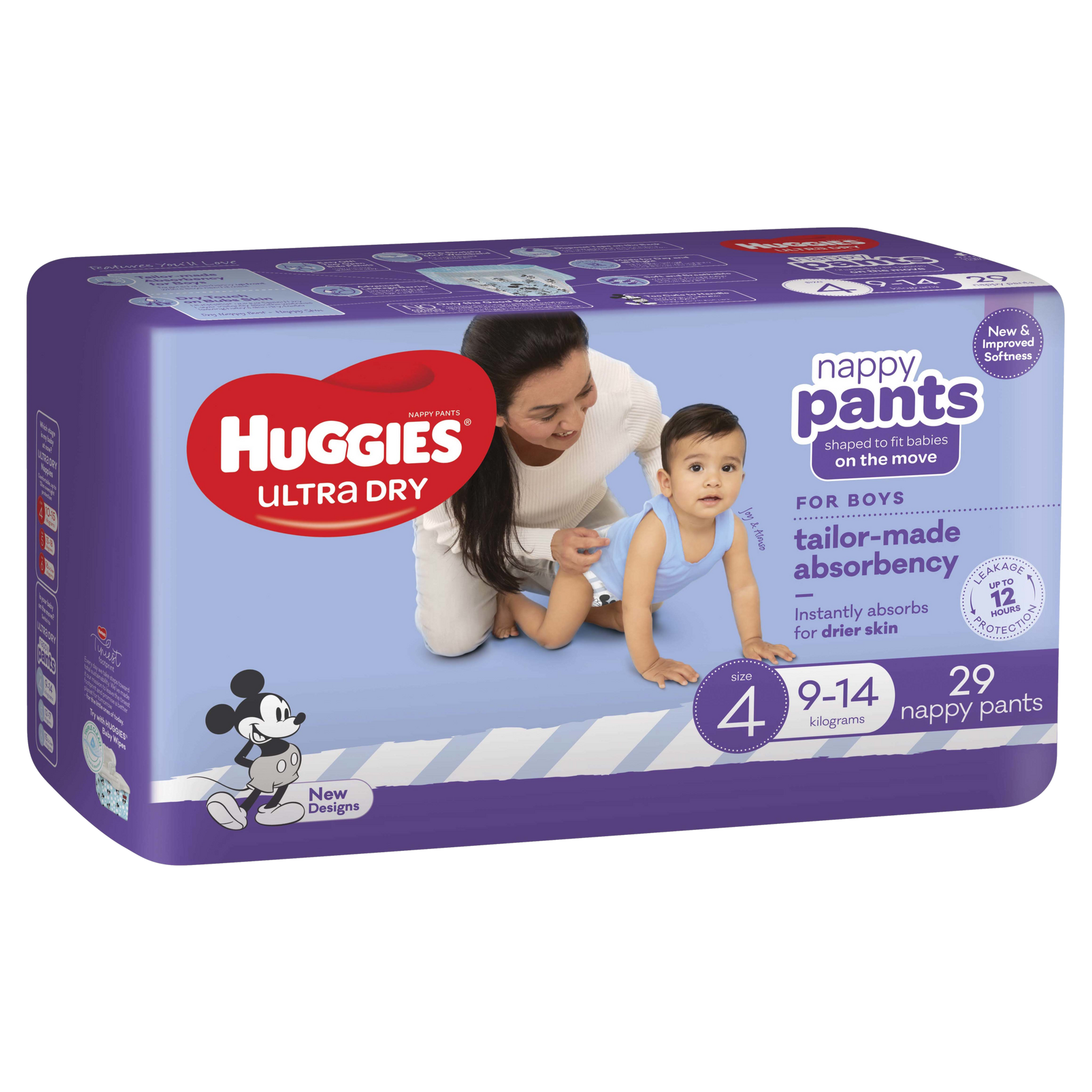 Huggies N/Pants Toddler Boy Size 4 (9-14kg), 29 Pack