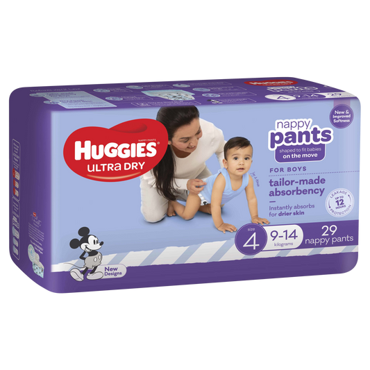 Huggies N/Pants Toddler Boy Size 4 (9-14kg), 29 Pack