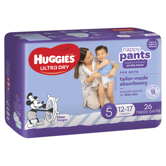 Huggies N/Pants Walker Boy Size 5 (12-17kg), 26 Pack