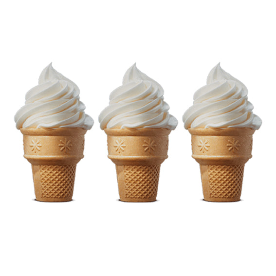 Soft Serve - 1 Ice Cream Vanilla Flavor [Available only at Frankie Mall, Frankie Lotopa, Frankie Utualii and Frankie Hypermarket Vaitele]