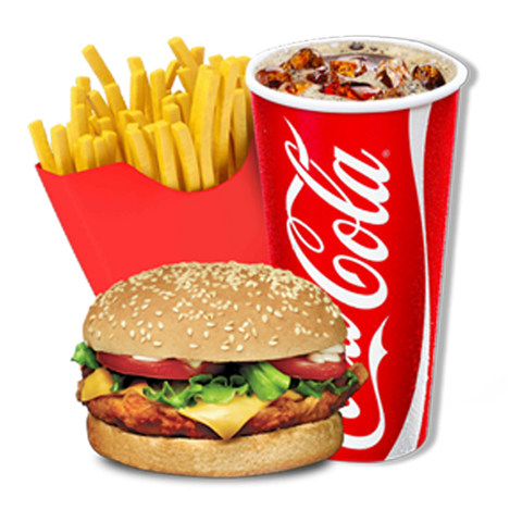 Deluxe Burger Combo - 1 Burger Deluxe, 1 Small Fries, 1 Small Drink [a 