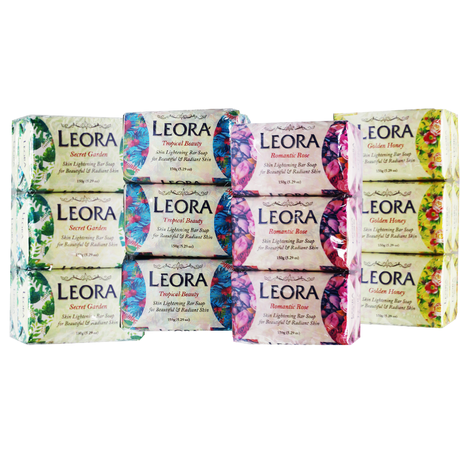 Leora Bath Soap 150g x 6pcs [Assorted Flavors]