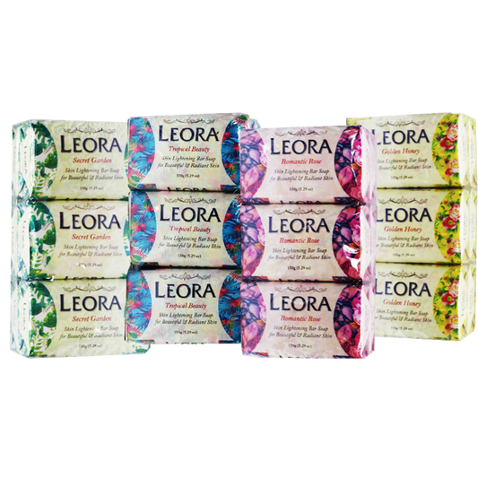 Leora Bath Soap 150g x 6pcs [Assorted Flavors]