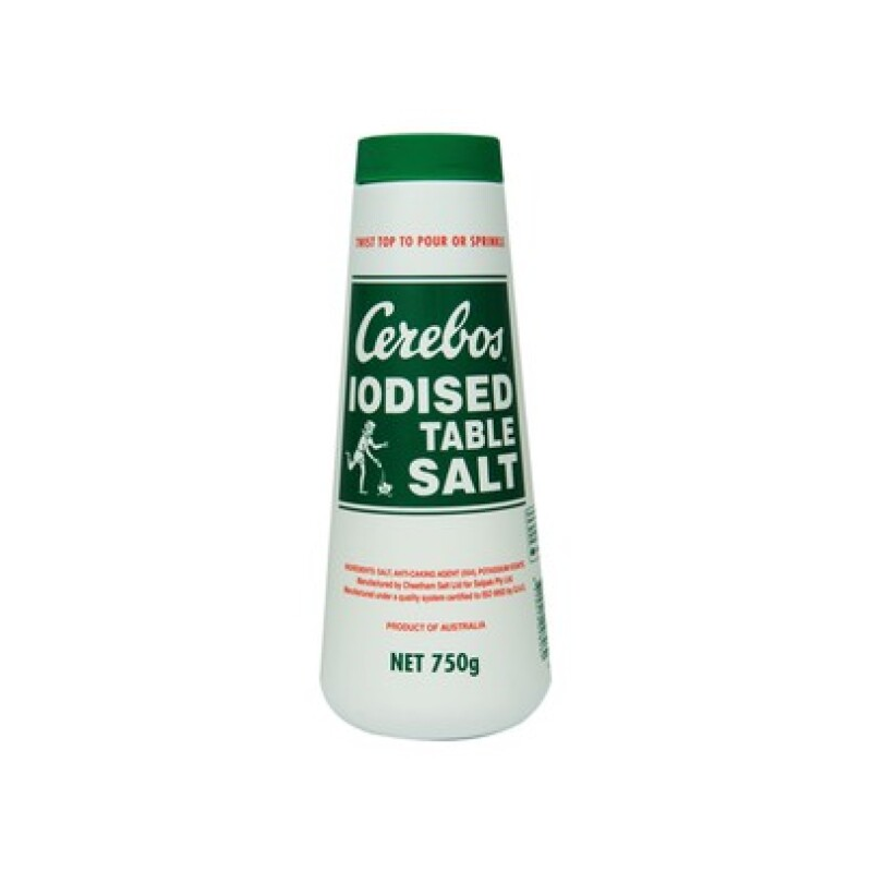 Cerebos Iodized Table Salt 750g