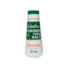 Cerebos Iodized Table Salt 750g