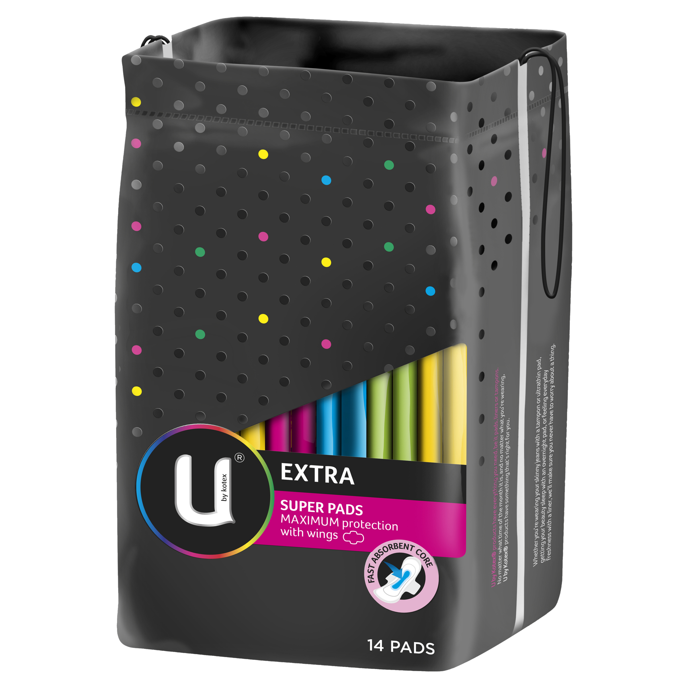 U by Kotex Extra Super Pads 14'S - Frankie Supermarket