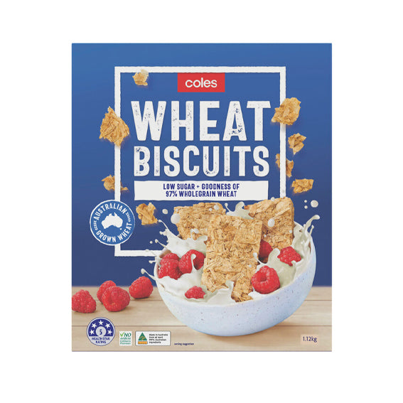 Coles Wheat Biscuits 1.12kg